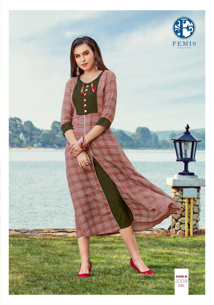 Fizzah Vol-2 Femi9trends Print Embroidery Kurtis Set Fizzah Vol-2 Femi9trends Print Embroidery Kurtis Set